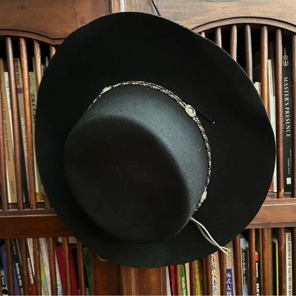 Vintage Golden Gate Hat & Cap Co. Black 100% Wool Western “Bolero”Hat, Size XL main image 9